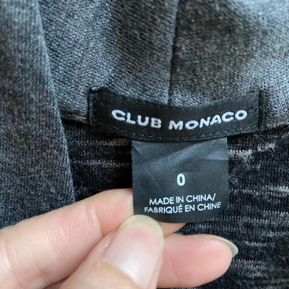 Club Monaco charcoal  long sleeve jumpsuit Sz 0 - Picture 10 of 16